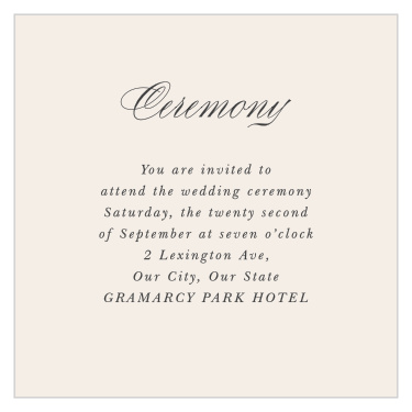 Share your most important info with our Vineyard Vines Ceremony Cards.