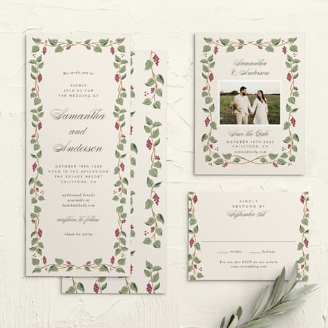 Vineyard Vines Tea Wedding Invitations