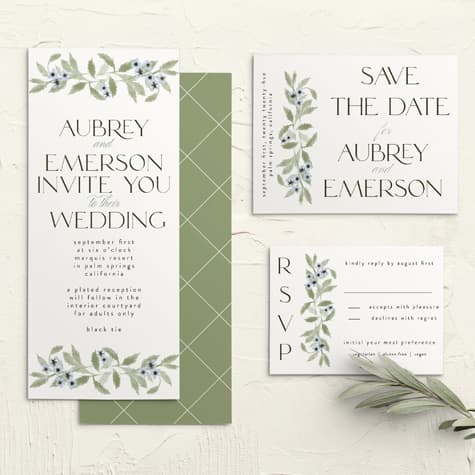In Alignment Tea Wedding Invitations