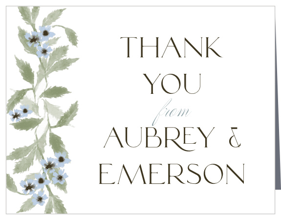 Our In Alignment Wedding Thank You Cards are sure to show your appreciation for the support of loved ones on your special day.