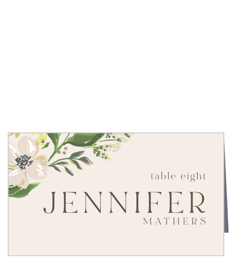 Spring Bouquet Place Cards