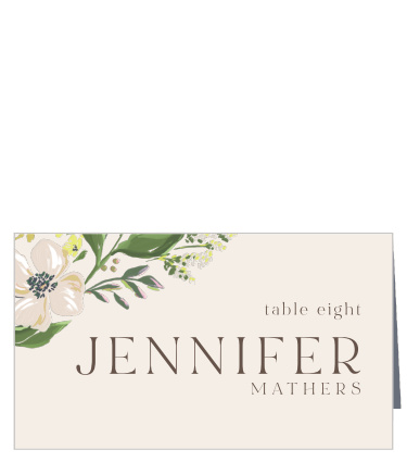 Our Spring Bouquet Place Cards are sure to help family and friends find their assigned seats on your special day.