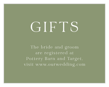 Let family and friends know where you have registered for wedding gifts with our Spring Bouquet Registry Cards.