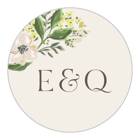 Spring Bouquet Wedding Stickers