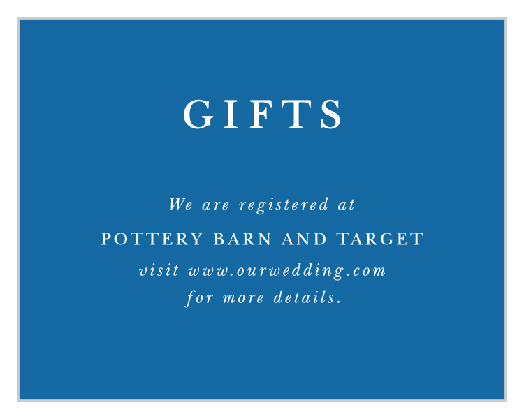 Fall in Love Registry Cards
