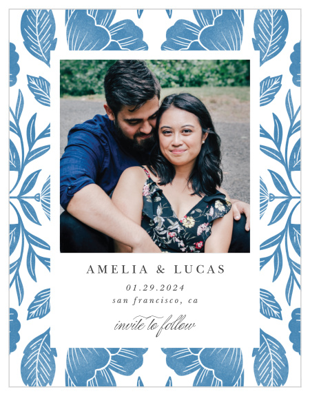 Let family and friends know your big news when you send out our Fall in Love Save the Date Cards.