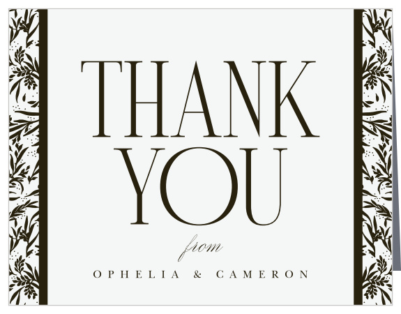 Show your heartfelt appreciation with our Wild Ophelia Wedding Thank You Cards.