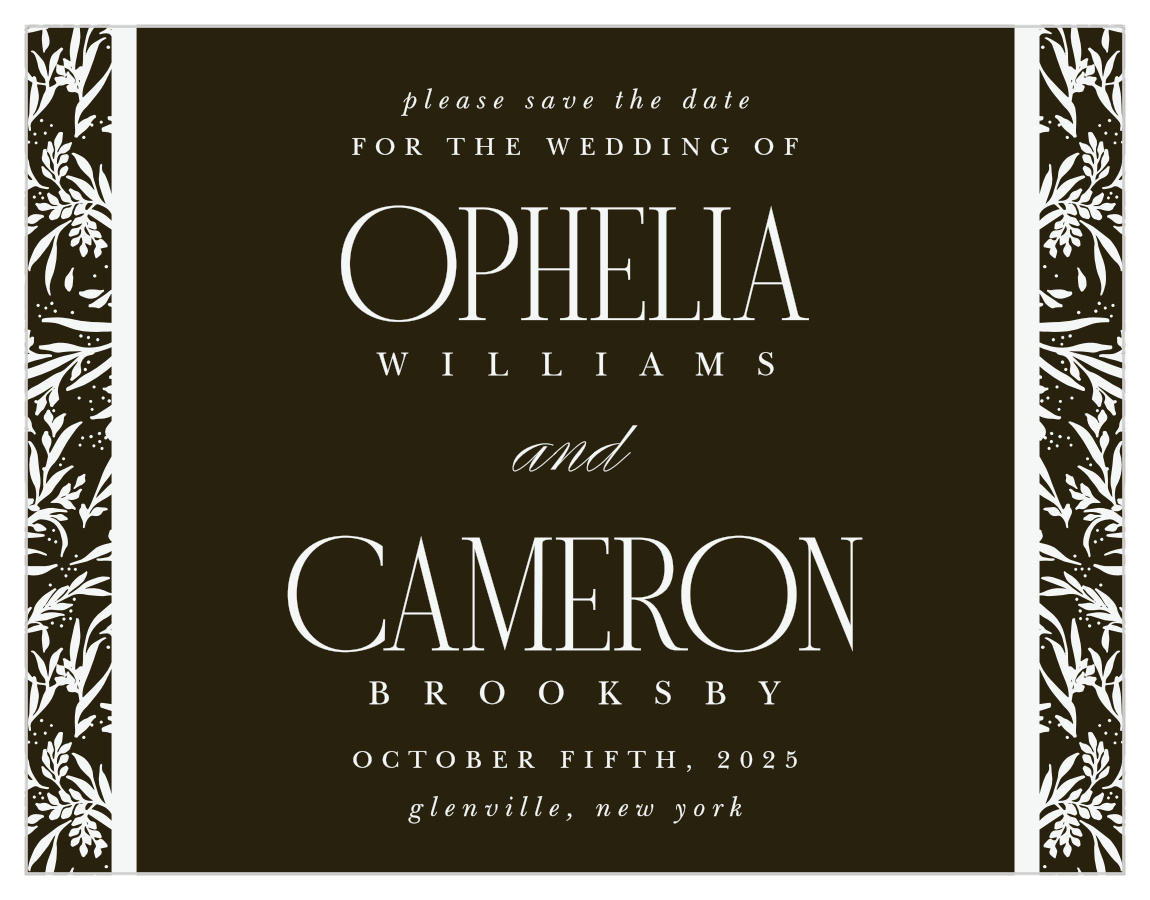 Wild Ophelia Save the Date Cards