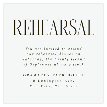 Create an atmosphere straight from a classic romance novel with our Wild Ophelia Rehearsal Cards.