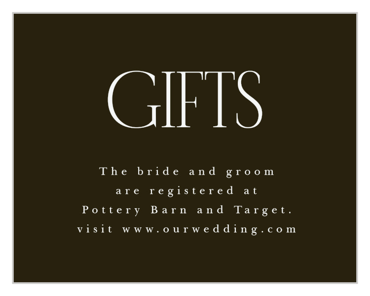 Wild Ophelia Registry Cards