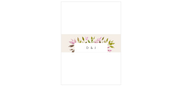 Keep your cards neatly organized on their way to your guests with our Vibrant Foliage Wedding Belly Bands.