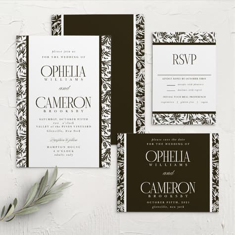 Wild Ophelia Wedding Invitations