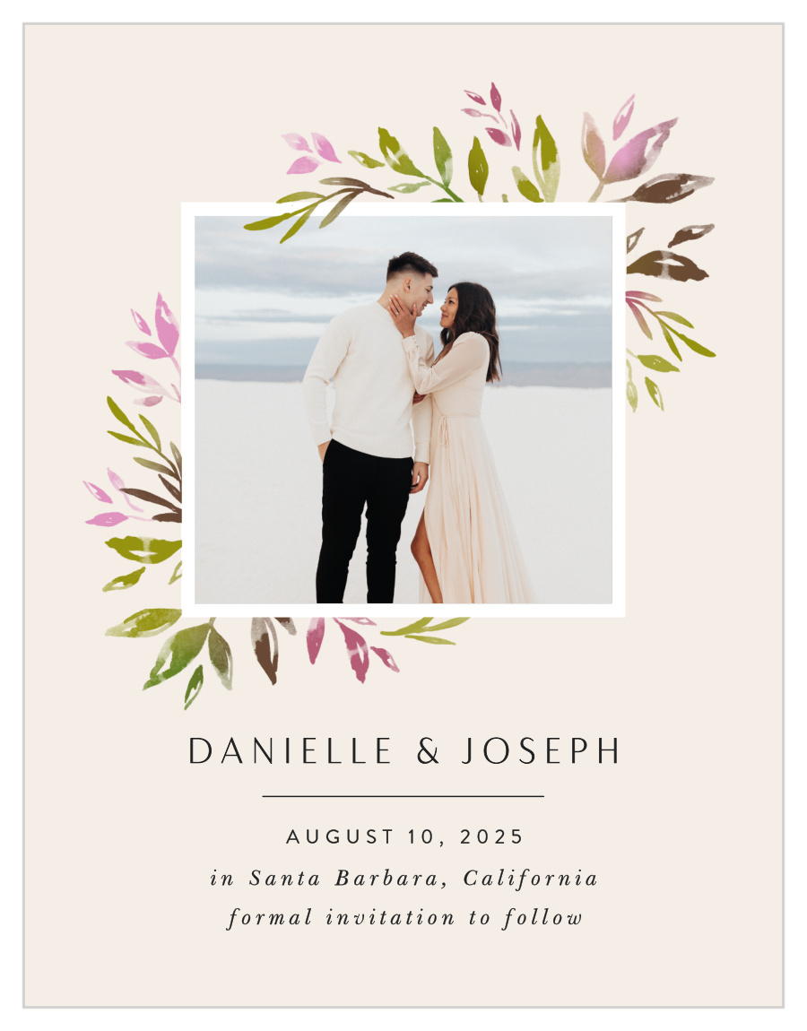 Vibrant Foliage Save the Date Magnets