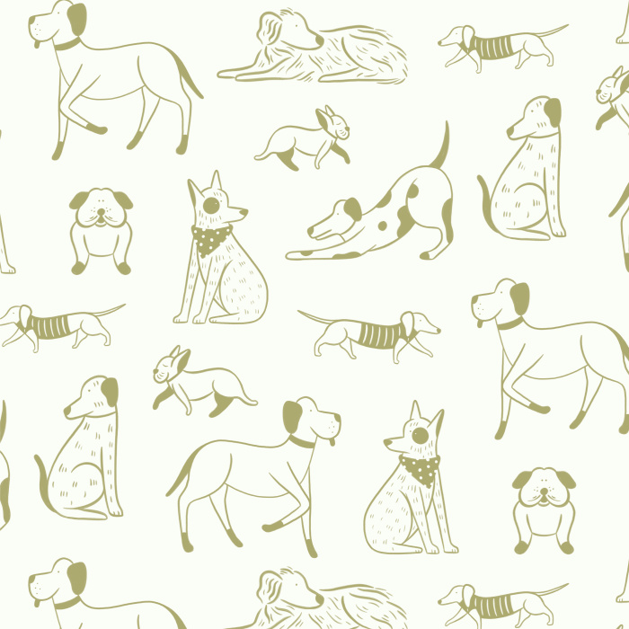 Add some personality to your home with our adorable City Dogs Peel and Stick Wallpaper.