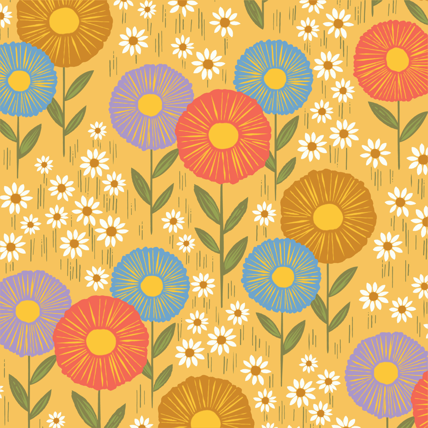 Daisy Field Peel and Stick Wallpaper | Love vs. Design