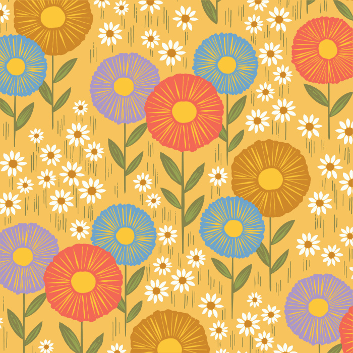 Our Daisy Field Peel and Stick Wallpaper is the perfect way to brighten up your child's bedroom or playroom while adding a touch of greenery.