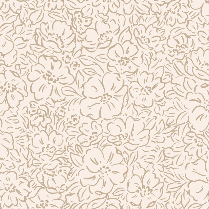 Add an elegant garden to any room in your home with our Outlined Blooms Peel and Stick Wallpaper.