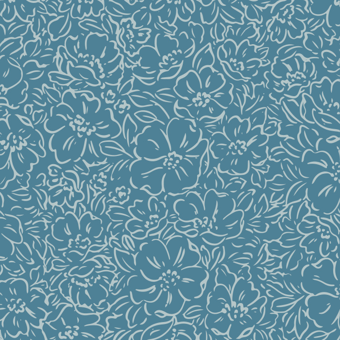 Add an elegant garden to any room in your home with our Outlined Blooms Peel and Stick Wallpaper.