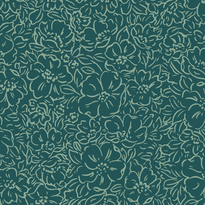 Add an elegant garden to any room in your home with our Outlined Blooms Peel and Stick Wallpaper.