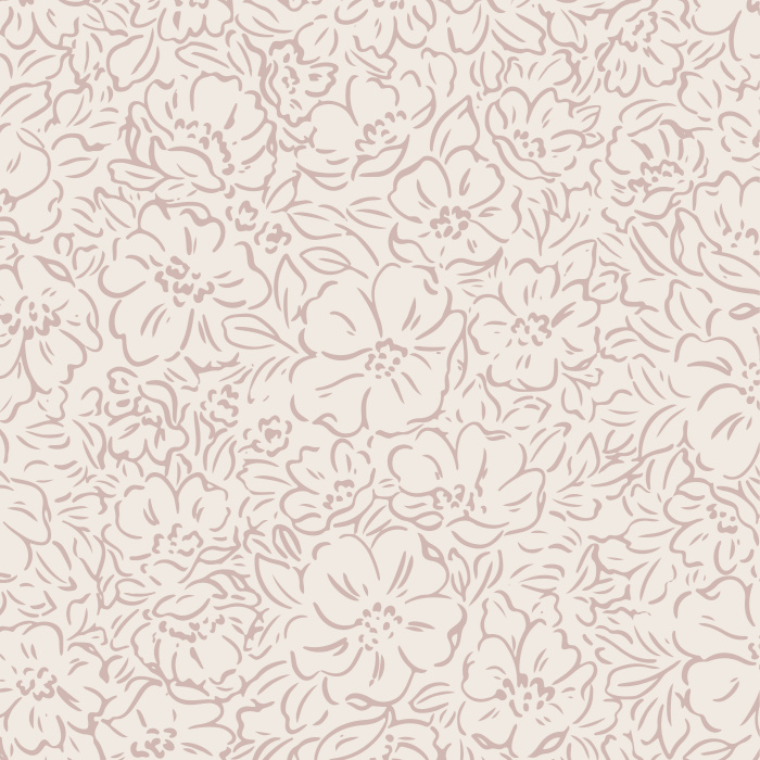 Add an elegant garden to any room in your home with our Outlined Blooms Peel and Stick Wallpaper.