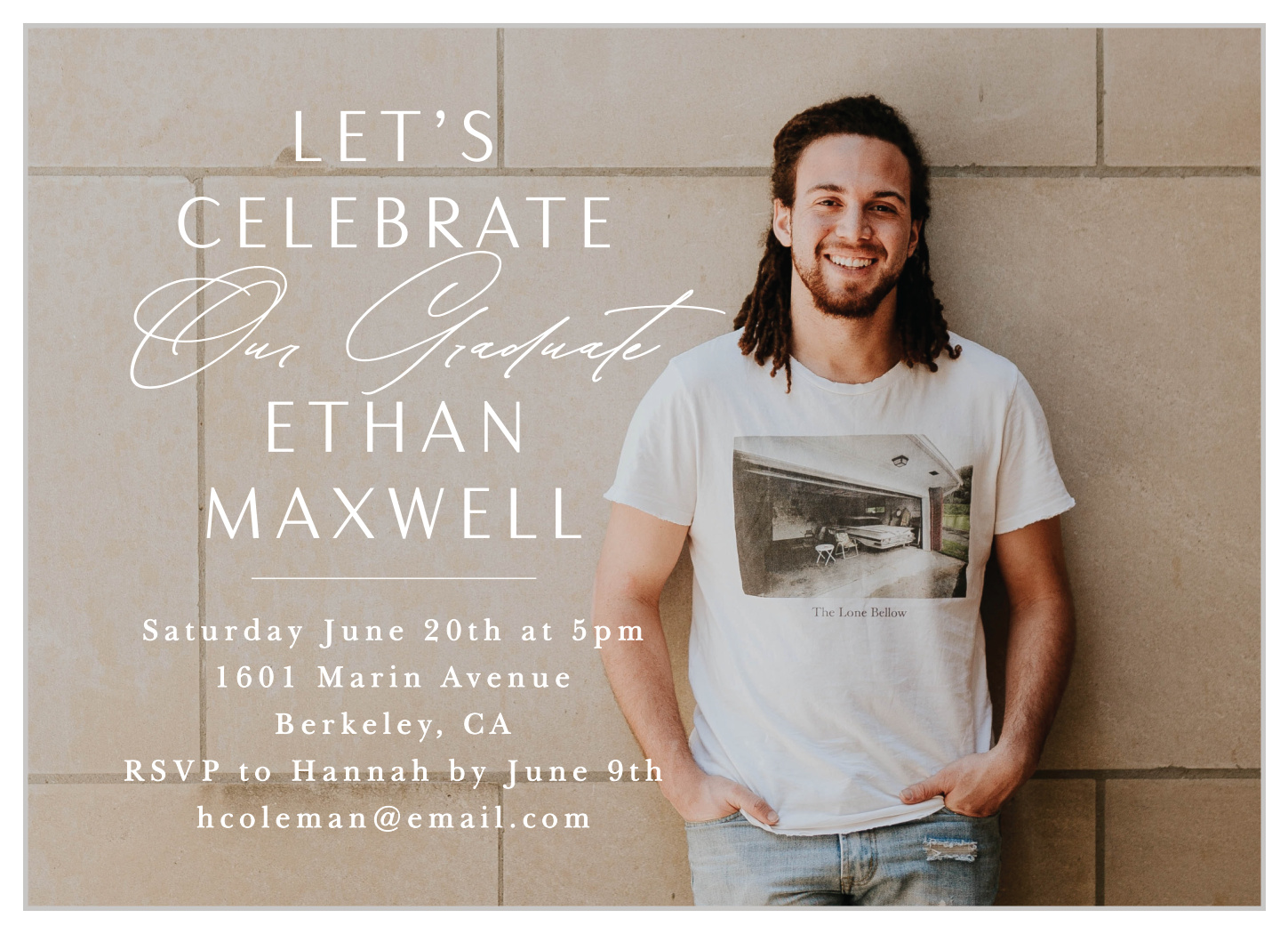 Shining Name Graduation Invitations
