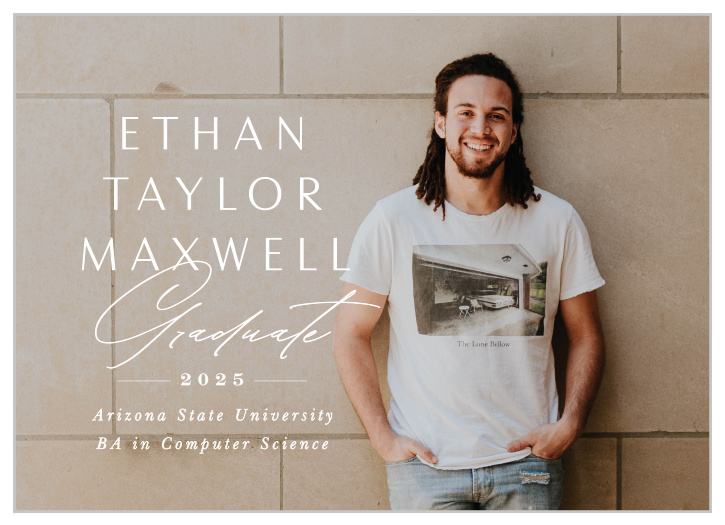 Our Shining Name Graduation Announcements let family and friends know that you are finished with school!