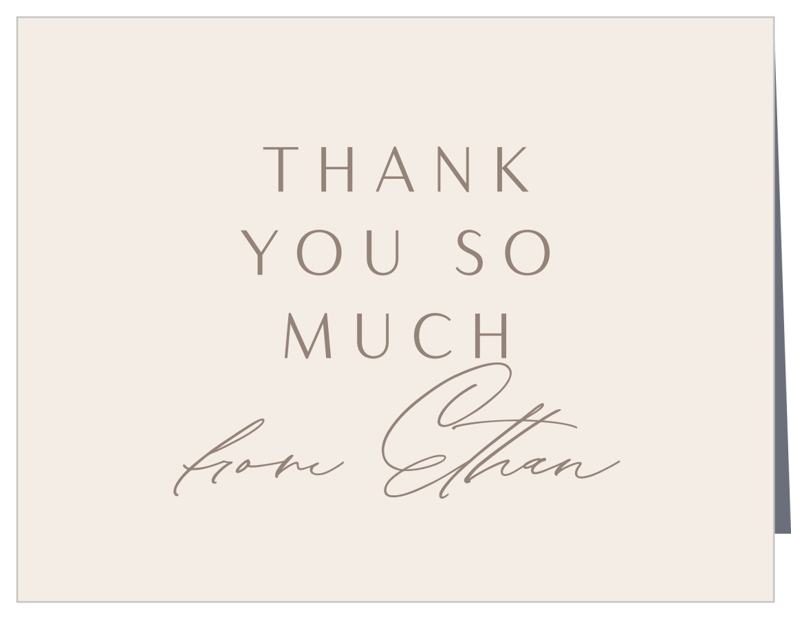 Shining Name Graduation Thank You Cards