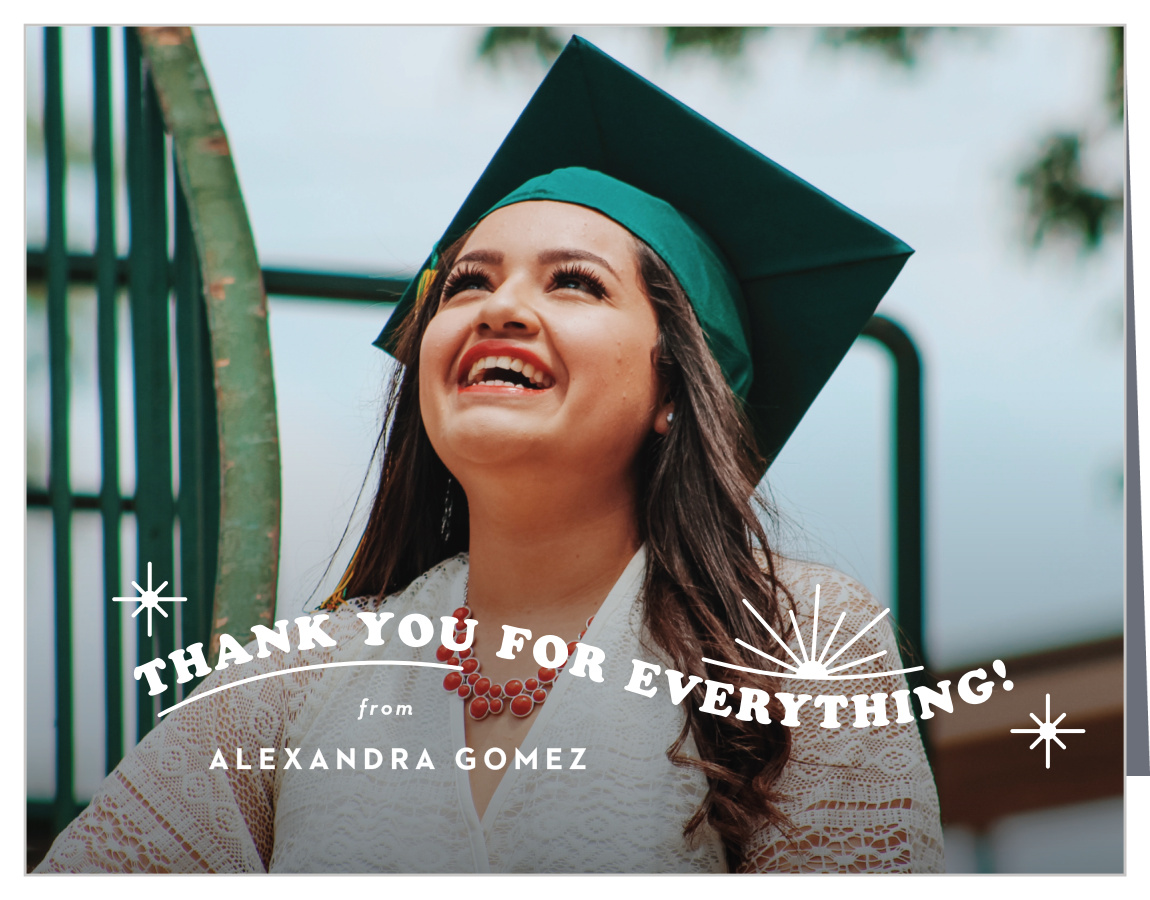 Future Looking Bright Graduation Thank You Cards