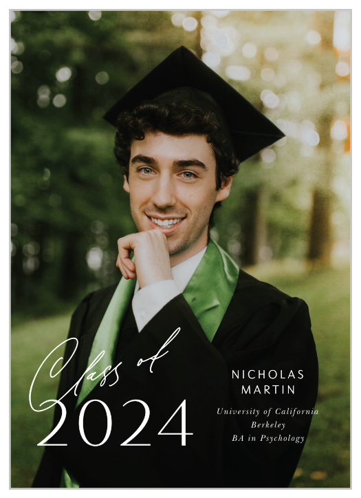 Our Class Year Graduation Announcements let family and friends know that you have finished your educational endeavors.