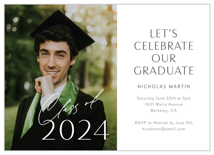 Our Class Year Graduation Invitations bring your loved ones together to celebrate your academic achievement.