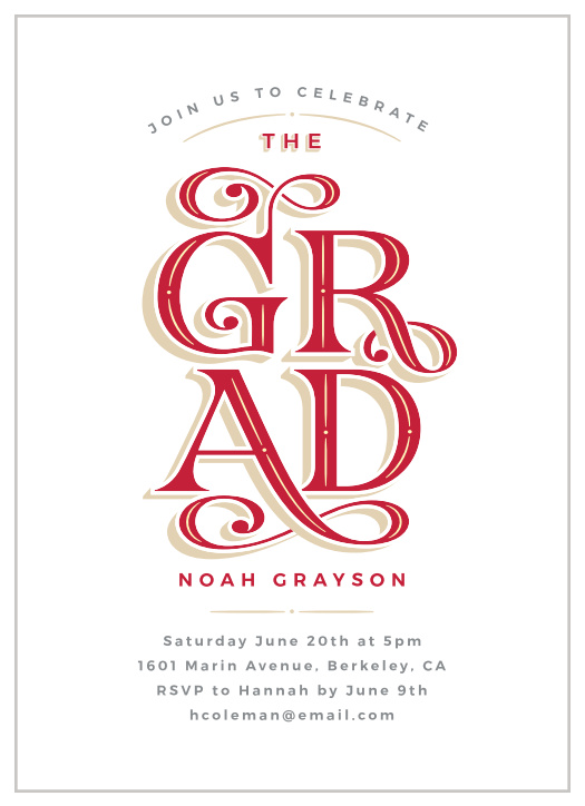 Our Classic Formality Graduation Invitations bring family and friends together to celebrate your academic achievement.