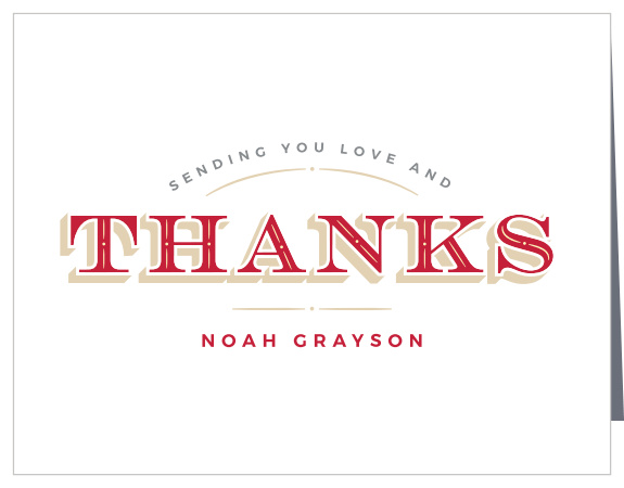 Let family and friends know how much you appreciated their presence at your celebration with our Classic Formality Graduation Thank You Cards.