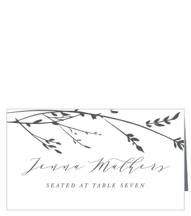 The rustic look of our Sweet Grass Place Cards guide family and friends to their seats at your wedding reception.