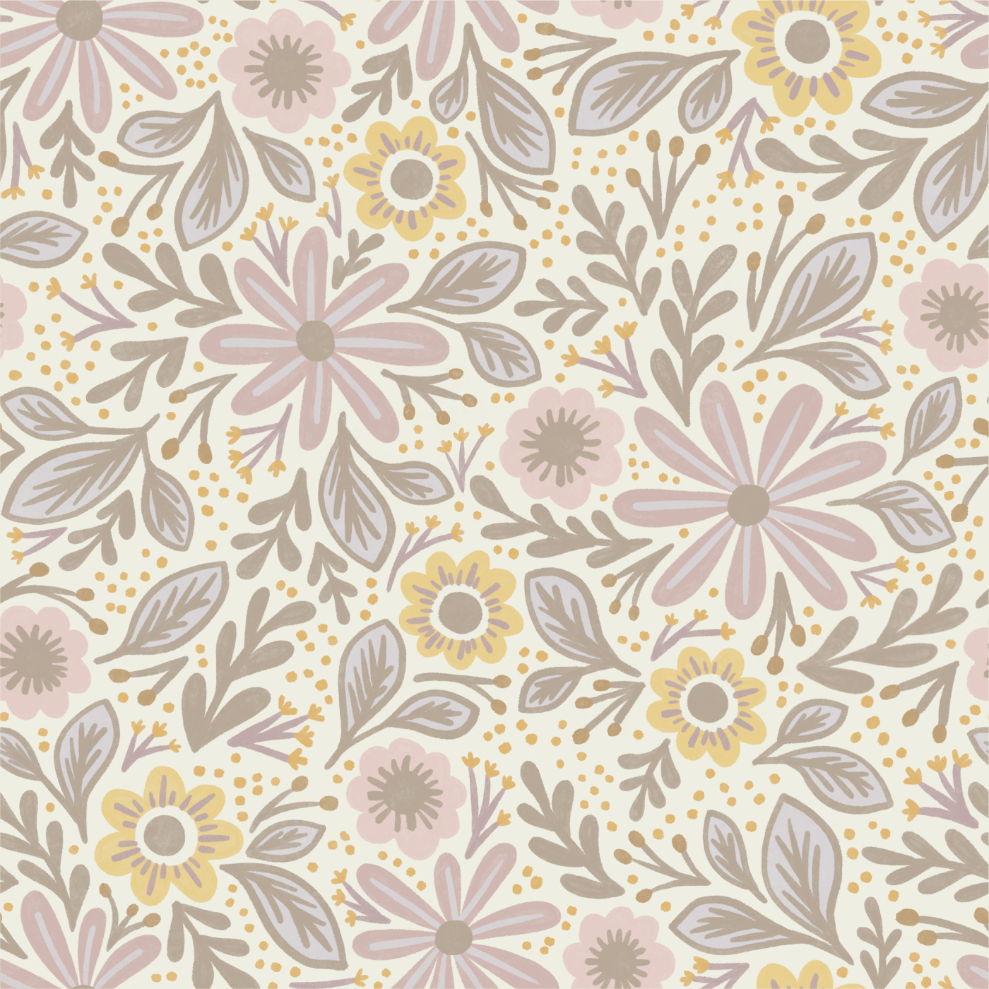 Whimsy Florals Wallpaper