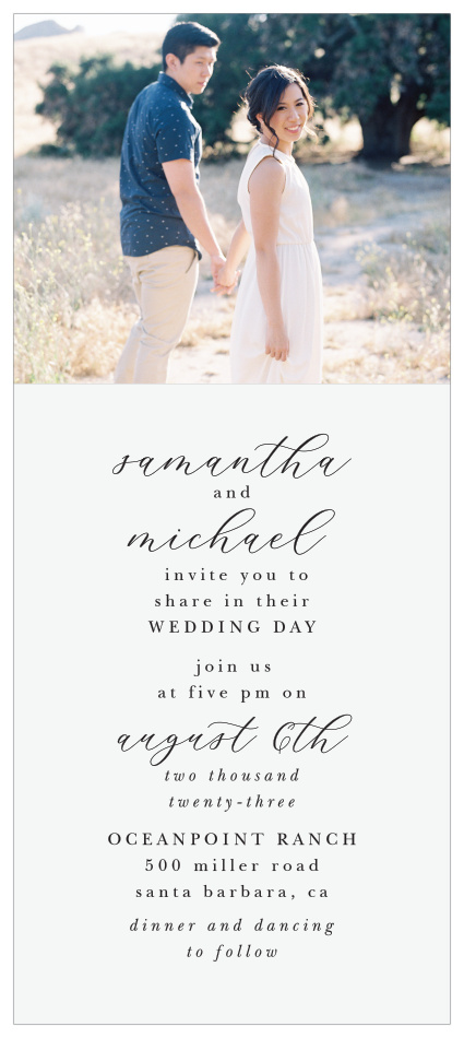 Our Stacked Photo Tea Wedding Invitations are the best way to bring family and friends together for your special day!