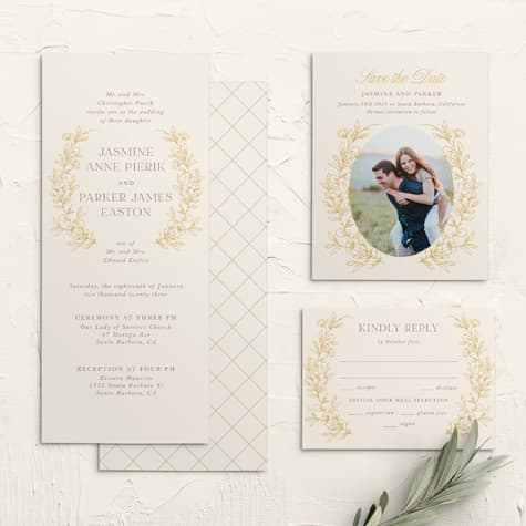 Romantic Garden Tea Wedding Invitations
