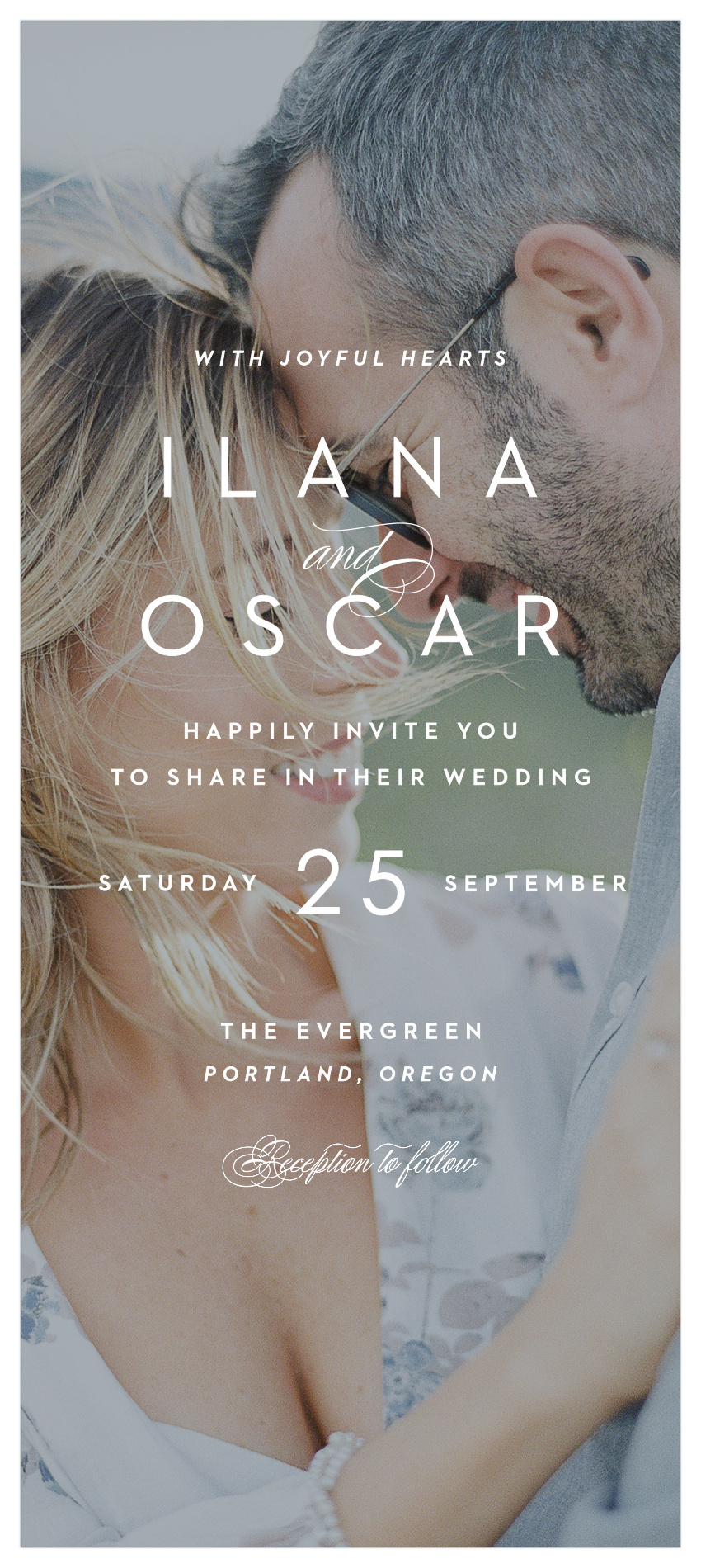 Opaque Love Tea Wedding Invitations
