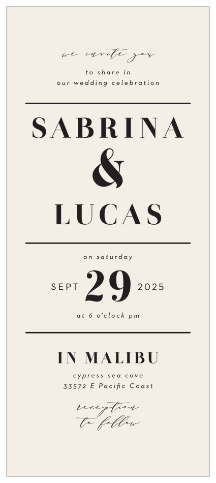 Set the stage for the perfect wedding with our Cutest Couple Tea Wedding Invitations.