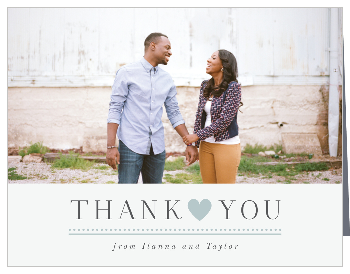 Rings & Stripes Wedding Thank You Cards