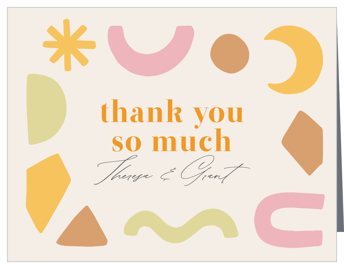 Playful Shapes Baby Shower Thank You Cards