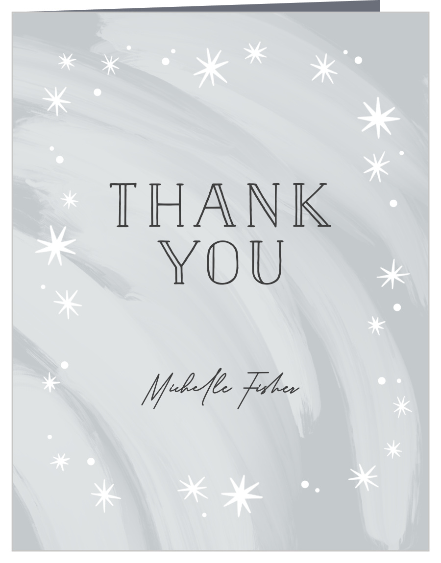Paint & Stars Baby Shower Thank You Cards