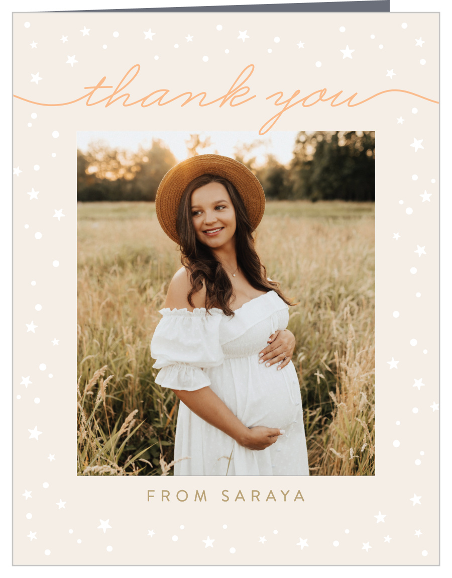 Welcome The Baby Baby Shower Thank You Cards