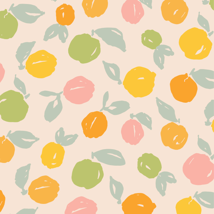 Create a zesty statement on any wall in your home with our Frutti Assortiti Peel and Stick Wallpaper.