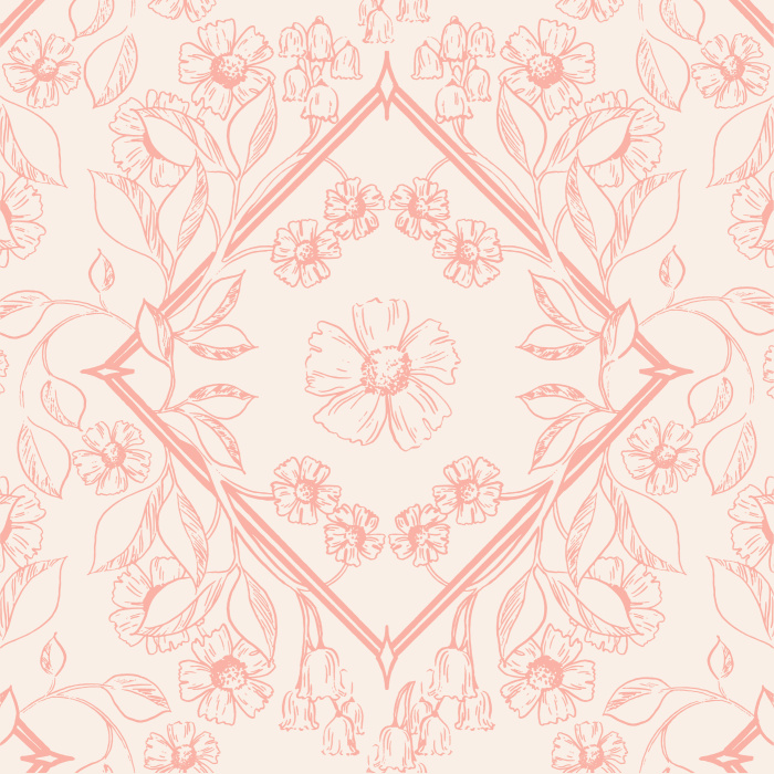 Create a beautiful garden on any wall in your home with our Blossoming Diamond Peel and Stick Wallpaper.