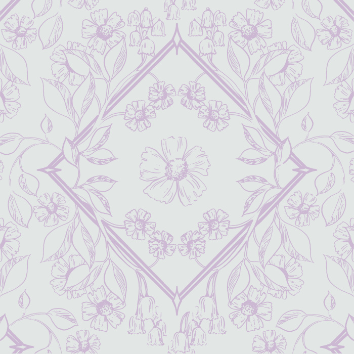Create a beautiful garden on any wall in your home with our Blossoming Diamond Peel and Stick Wallpaper.