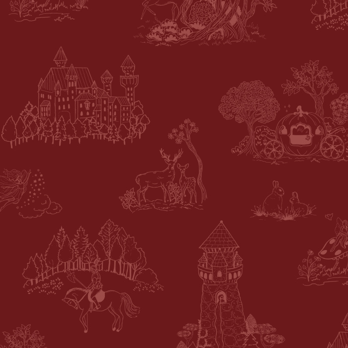 Create the perfect whimsical playroom for your child with our Fairytale Wonderland Peel and Stick Wallpaper.
