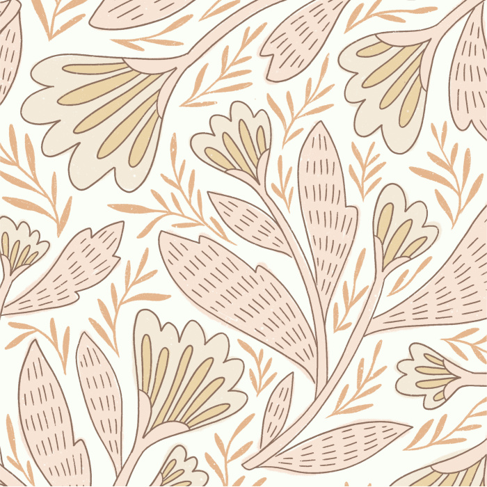 Create a classic greenery statement on any wall in your home with our Boho Florals Peel and Stick Wallpaper.