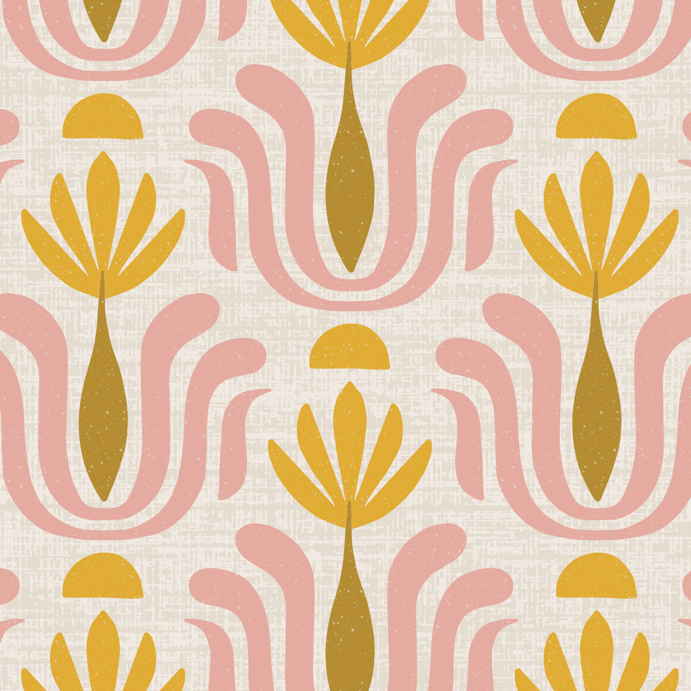 Mid Century Motif Wallpaper