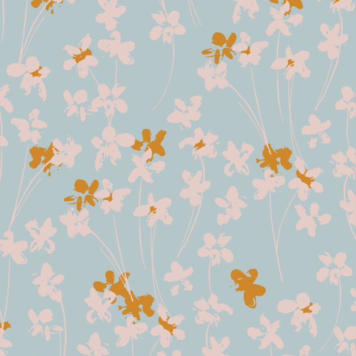 Create a distressed garden on any wall in your home with our Allover Floral Peel and Stick Wallpaper.