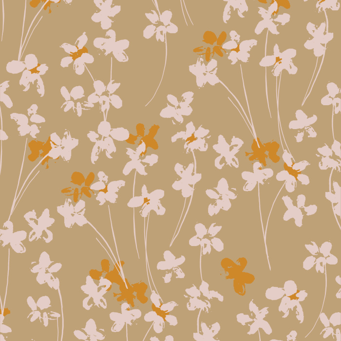 Create a distressed garden on any wall in your home with our Allover Floral Peel and Stick Wallpaper.
